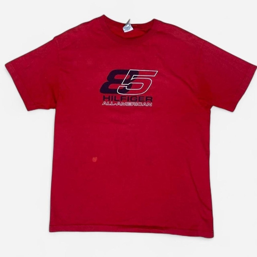 Vintage 90s Tommy Hilfiger 85 distressed tshirt